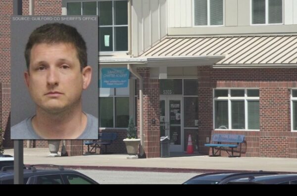 Evans in court.