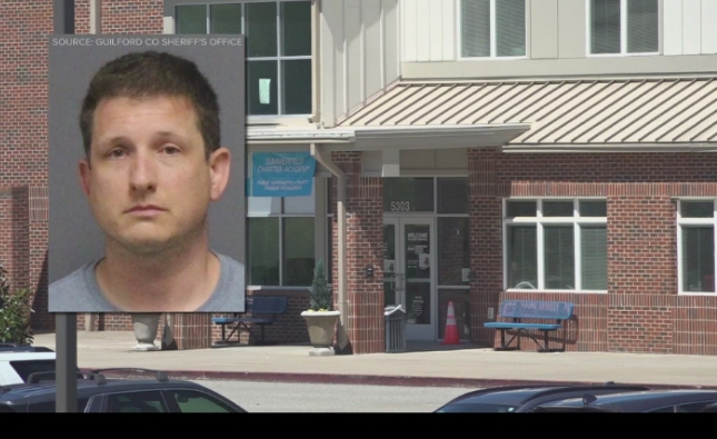 Evans in court.