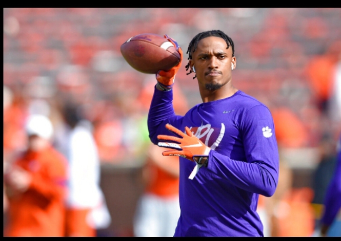 Diondre a football player shot at a party.