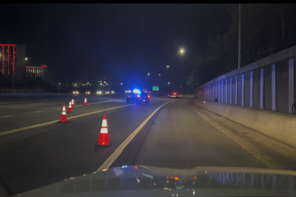 Protest halts traffic at South Holden Road in Greensboro