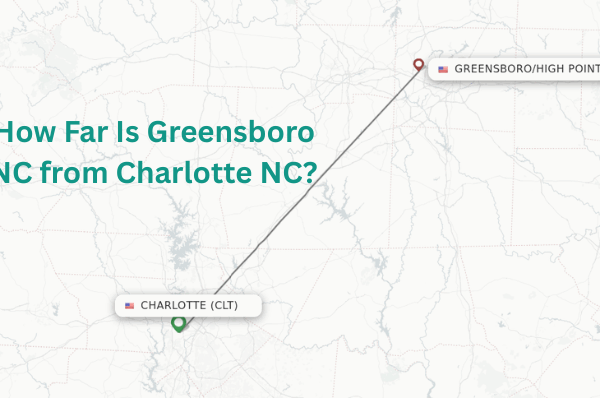 How Far Is Greensboro NC from Charlotte NC?