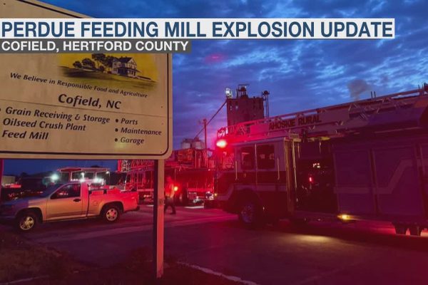 Explosion at Perdue Mill in North Carolina